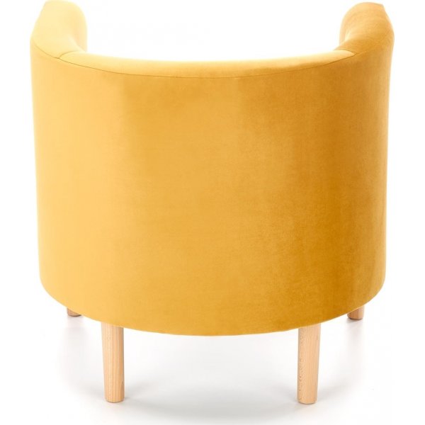 Fauteuil Seal - Velours jaune Fauteuil Seal - Velours jaune