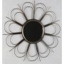 Flower spegel 65 cm - Antik mssing + Karta med mbeltassar p kpet!