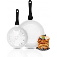 Le Chef stekpanna set om 2 st - Vit / svart Le Chef stekpanna set om 2 st - Vit / svart