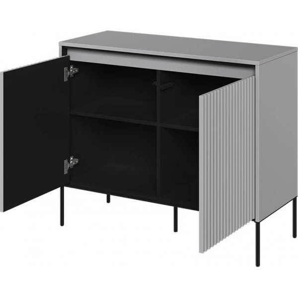 Meuble Trend H83 cm - Gris/noir