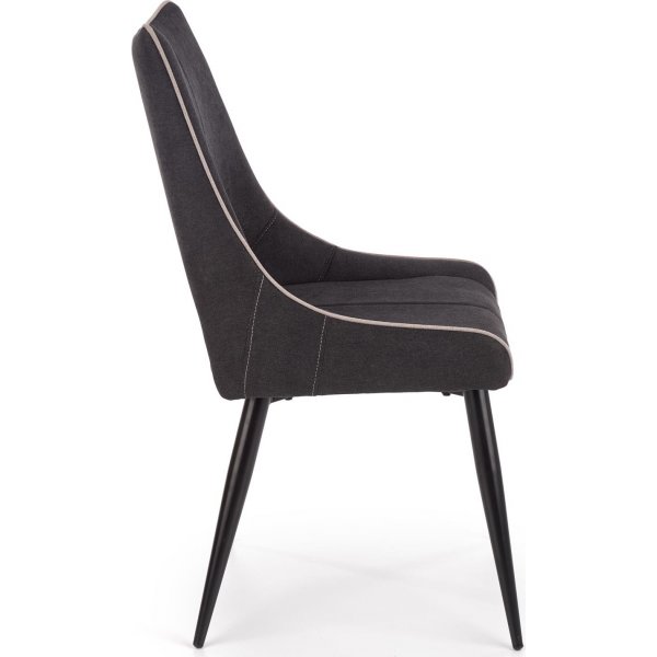 Chaise de salle  manger Cadeira 369 - Gris fonc