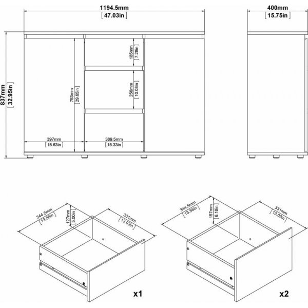 Buffet Nova - Chêne Buffet Nova - Chêne