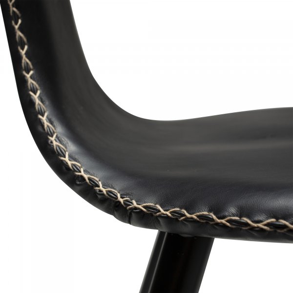 Dolphin barstol - Svart PU Dolphin barstol - Svart PU