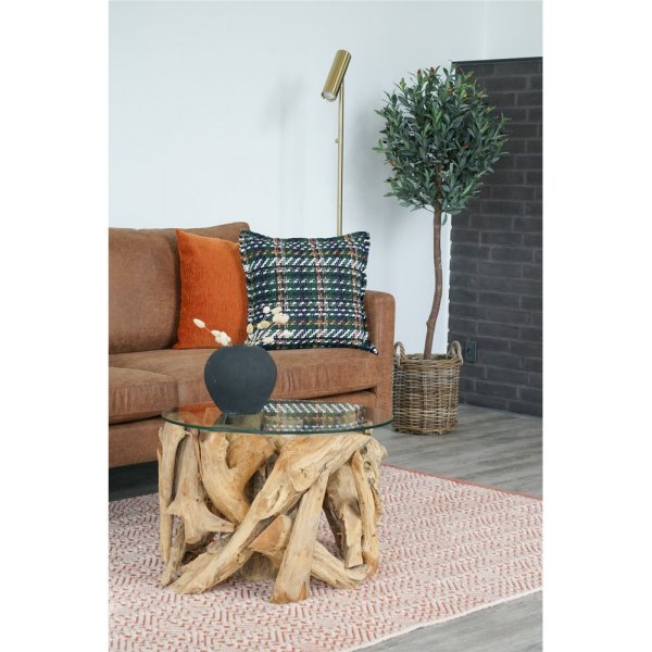 Table basse Grand Canyon 60 x 60 cm - Teck/verre Table basse Grand Canyon 60 x 60 cm - Teck/verre