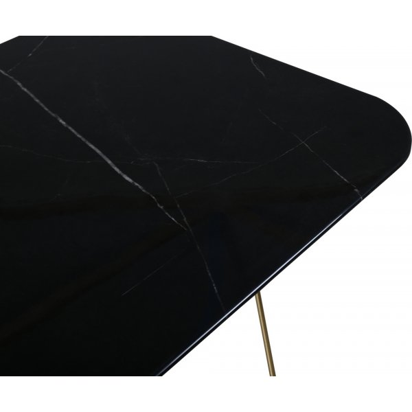 Michel soffbord 80 x 80 cm - Svart marmor Michel soffbord 80 x 80 cm - Svart marmor