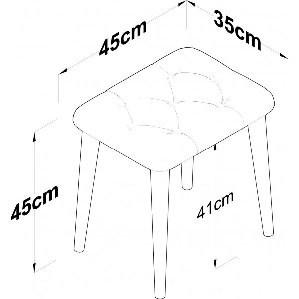 Bijou sittpall - Svart/vit Bijou sittpall - Svart/vit