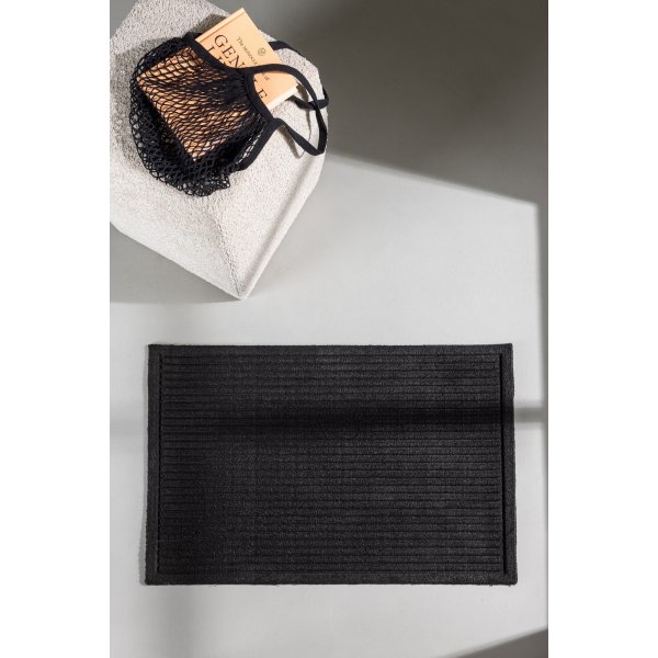 Bosse deurmat 60 x 90 cm - Zwart