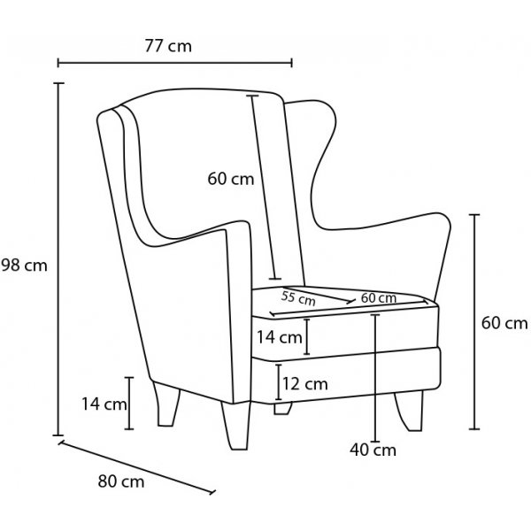 Fauteuil Lola - Gris Fauteuil Lola - Gris