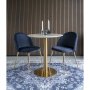Bolzano Matbord - Marmorimitation/mssing - 70 + Mbeltassar
