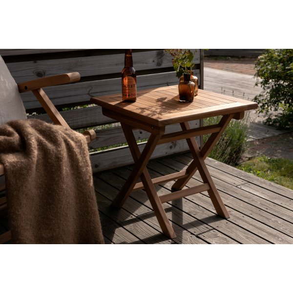 Sidobord Lissabon i teak 50x50 cm - nature Sidobord Lissabon i teak 50x50 cm - nature
