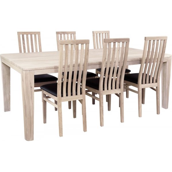 Alaska matbord i Vitpigmenterad ek 200x100 cm Alaska matbord i Vitpigmenterad ek 200x100 cm