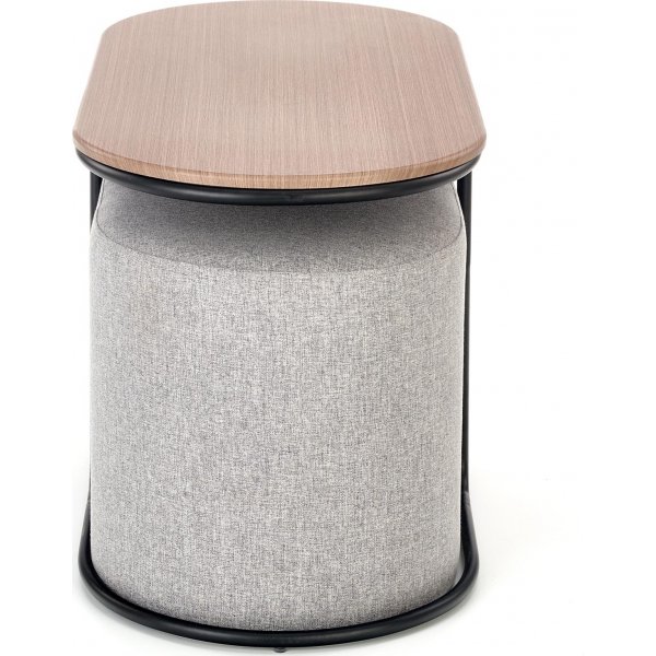 Rodeo soffbord 88 x 43 cm - Craft ek/svart Rodeo soffbord 88 x 43 cm - Craft ek/svart