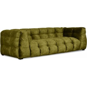 Bill 3-sits soffa i grönt tyg