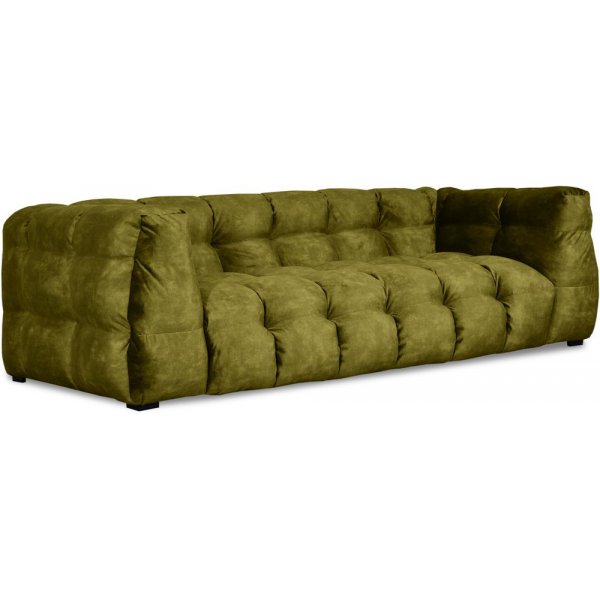 Bill 3-sits soffa i grnt tyg