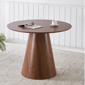 Moi runt matbord Ø100 cm - Mörkbrun Moi runt matbord Ø100 cm - Mörkbrun