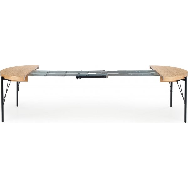 Table  manger Dante 100-300 cm - Chne/noir