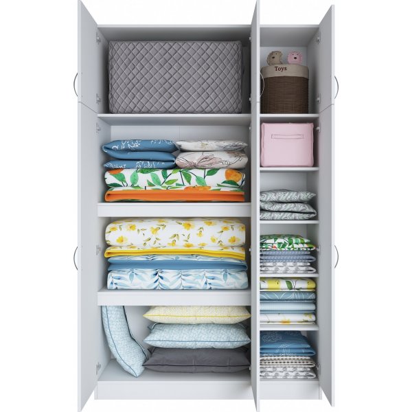 Armoire Baden 4 - Blanc Armoire Baden 4 - Blanc