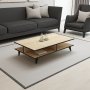 Diamond soffbord 90 x 50 cm - Ek/svart