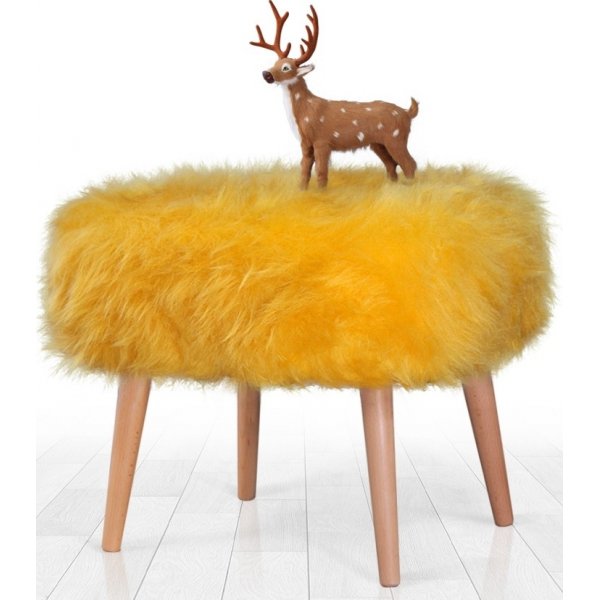 Deer sittpuff - Gul