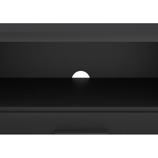 Media bred TV-bänk med lådor - Svart Media bred TV-bänk med lådor - Svart