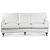 Howard Watford deluxe 4-sits svngd soffa - Vitt PU