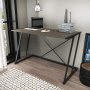 Adelaide skrivbord 114 x 60 cm - Svart/mrkgr