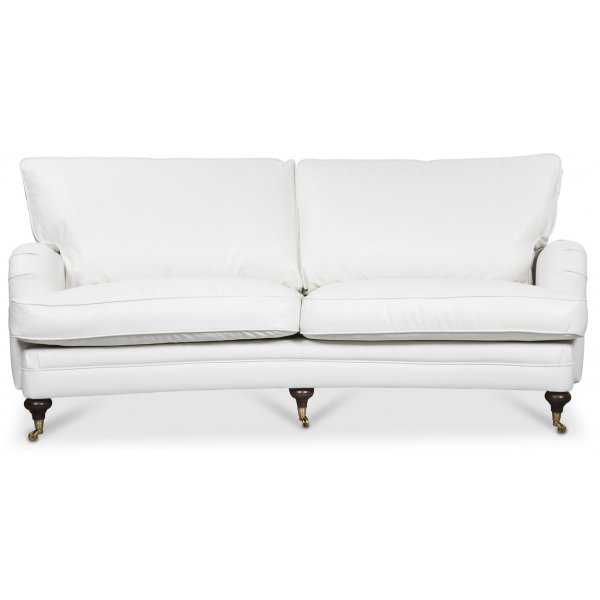 Howard London Premium 4-sits svngd soffa - Vitt PU