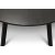 Freddy runt matbord i svart ekfanér / svart metall Ø155 cm