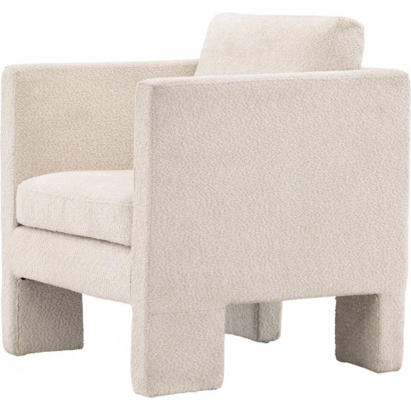 Ragusa fåtölj - Vit bouclé Ragusa fåtölj - Vit bouclé