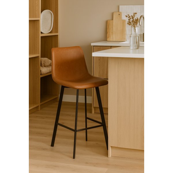 Barstol brun vintage sitthöjd 72 cm - Oregon Barstol brun vintage sitthöjd 72 cm - Oregon
