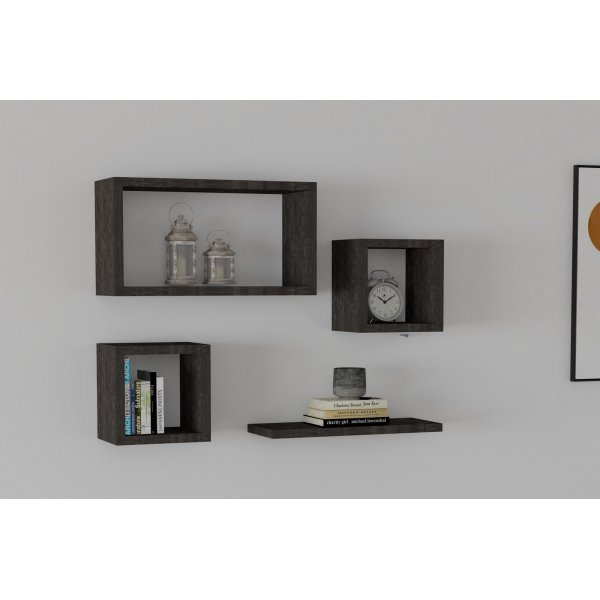 Babi wandplank - Antraciet Babi wandplank - Antraciet