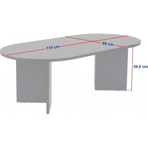 Sable soffbord 119 x 60 cm - Valnöt/vit Sable soffbord 119 x 60 cm - Valnöt/vit