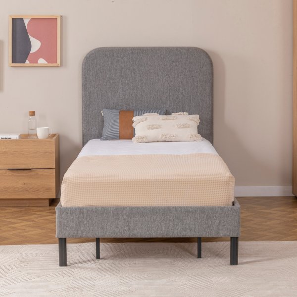 Lody enkelsäng 90 x 200 cm - Grå Lody enkelsäng 90 x 200 cm - Grå