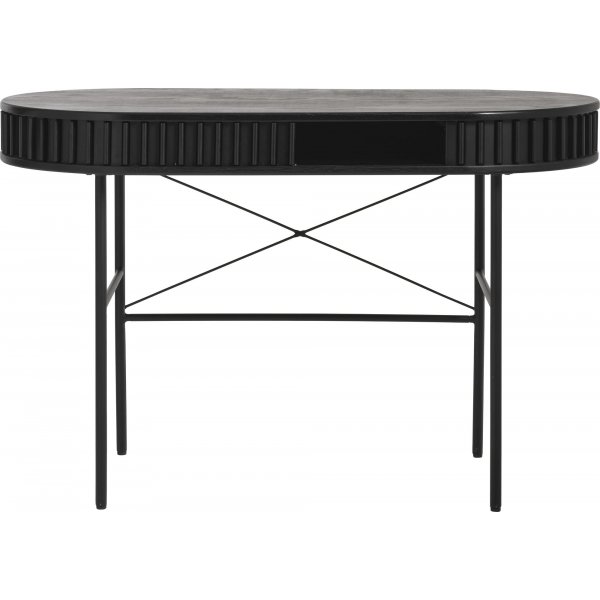 Bureau Sierra avec tiroir en chêne teinté noir Bureau Sierra avec tiroir en chêne teinté noir