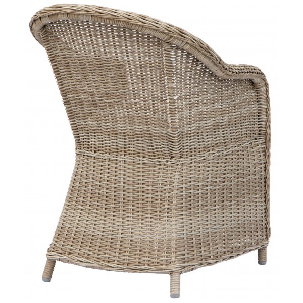 Utegrupp: 6 stolar och bord 200 x 100 cm rotting - Hampton/Mercury