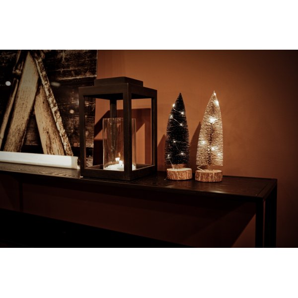 Trafalgar dekortr�d�med LED-ljus - Svart