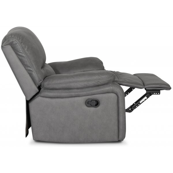 Reclinerftlj i gr PU - Manhattan