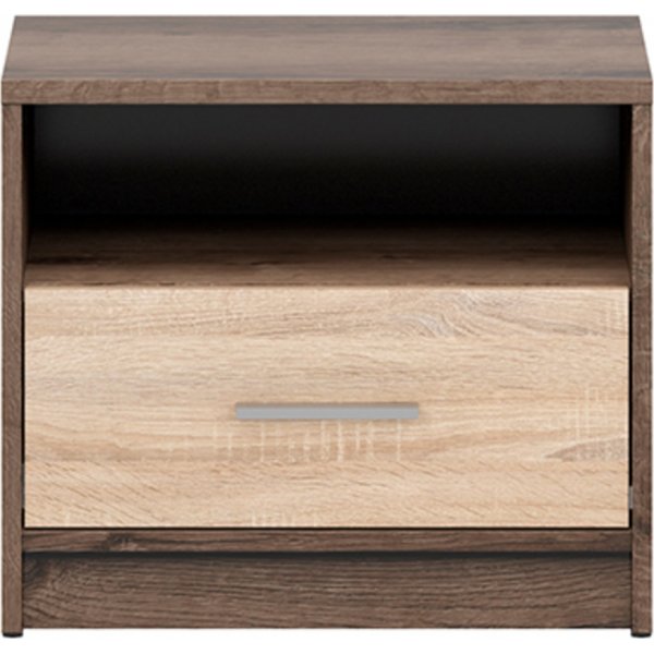 Nepo Plus nachtkastje - Donker eiken/Sonoma eiken