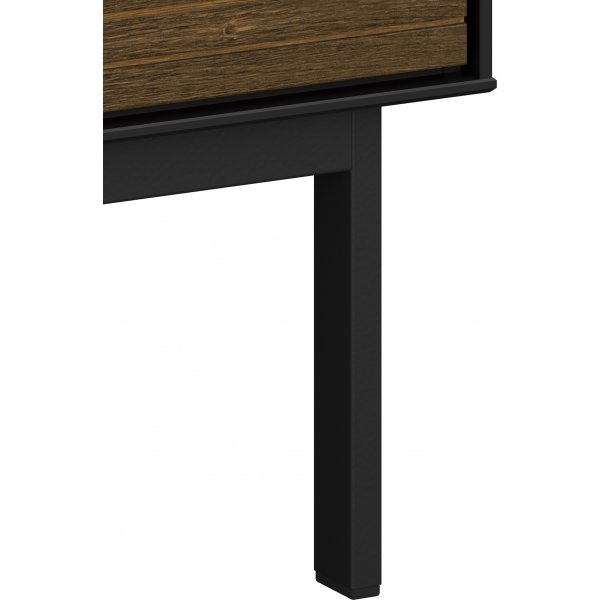 Soma vitrinekast - Zwart/espresso