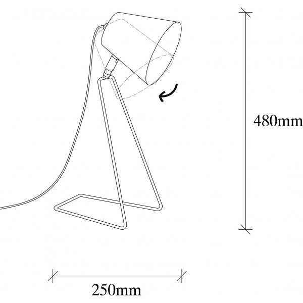 Lampe  poser Sivani - Cuivre