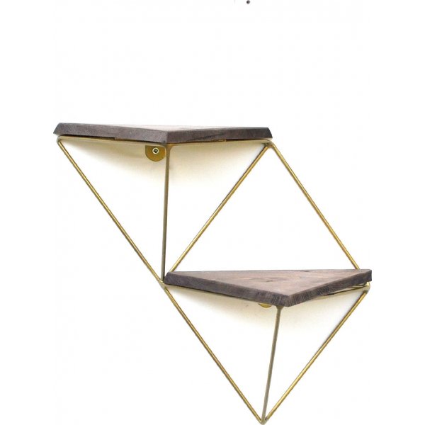 Walter wandplank 75 - Walnoot/goud