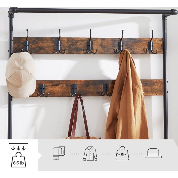 Mobilier d'entrée Major - Marron/noir Mobilier d'entrée Major - Marron/noir