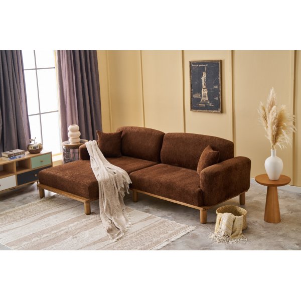 Reims divansoffa vänster - Brun Reims divansoffa vänster - Brun
