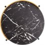 Kernel soffbord 45 cm - Mrk marmor/guld