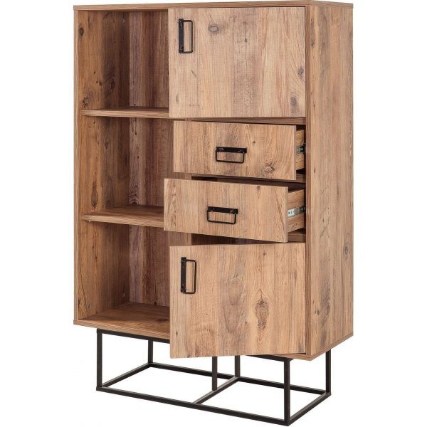 Quantum Taxon bokhylla - Furu/svart Quantum Taxon bokhylla - Furu/svart