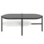 Shildon soffbord 115,3 x 55,5 cm - Svart/vit marmor