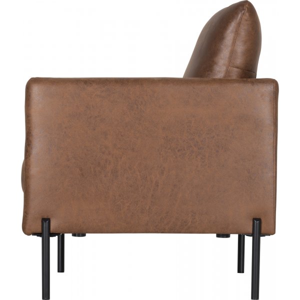 Kingsley fåtölj - Brunt ecoläder + Fläckborttagare för möbler Kingsley fåtölj - Brunt ecoläder + Fläckborttagare för möbler