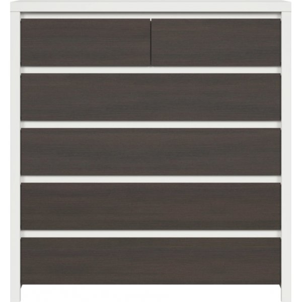 Caspian ladekast 104,5 x 112 cm - Wit/wenge Caspian ladekast 104,5 x 112 cm - Wit/wenge