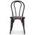 Omni matgrupp, runt matbord Ø130 cm inkl 4 st Tony svarta böjträ stolar - Rökfärgad ek