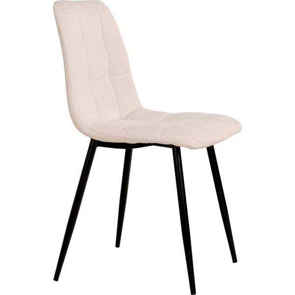 Chaise de salle à manger Middelfart Boucle blanche Chaise de salle à manger Middelfart Boucle blanche